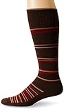 Sockwell Men's Concentric Stripe Socks, Large/X-Large, Espresso