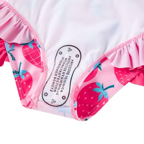 Image of Girls Swimsuit One-piece Bikini Set Two Sets Matching Bathing Suits 2-6T Adjustable Strap Summer Beach