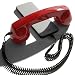 OPIS 60s Micro: Retro handset/Vintage handset/Retro Receiver/Mobile handset for iPhone, Galaxy, Huawei and All Modern Smartphones (red)