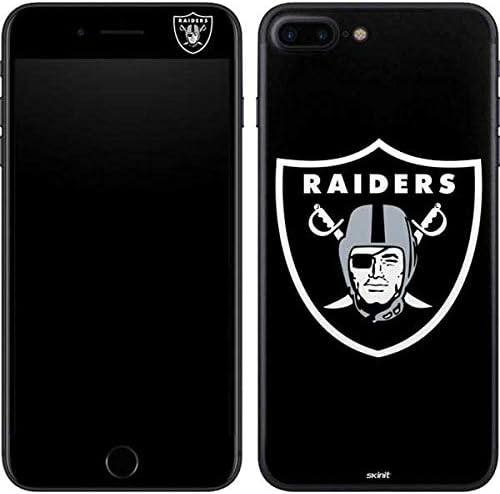Skinit Decal Phone Skin Compatible with iPhone 7 Plus - Officially Licensed NFL Las Vegas Raiders Large Logo Design