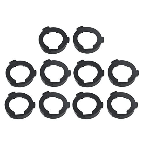 Tyenaza Headlight Bulb Base, 10Pcs ABS Headlight Bulb Base Easy Installation Sturdy Headlight Base Adapter for TK 108