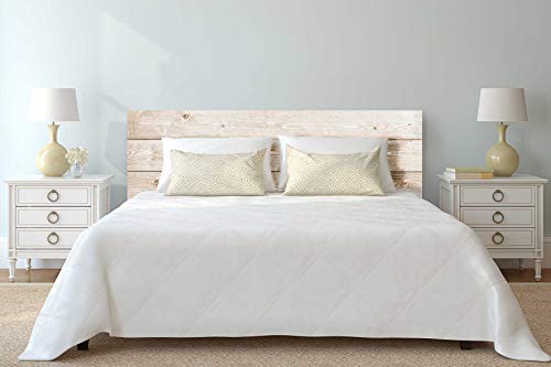 Megadecor Cabecero Cama - Imitación Madera Claro - Fabricado en PVC 5mm - Muy facil su colocación - Elegante y Original 150cm x 60cm