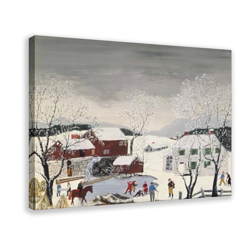 Toile Paysage d'hiver 1956 habille vos murs vides