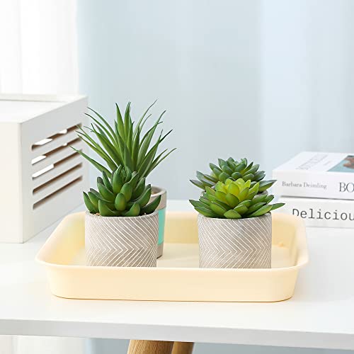 Riefie 6 Pack Of 10.2 Inch Resin Plastic Square Plant Pot Saucer, Heavy Duty Sturdy Drip Trays For Indoor And Outdoor Planter (Inner Width 8.5") #TOP5