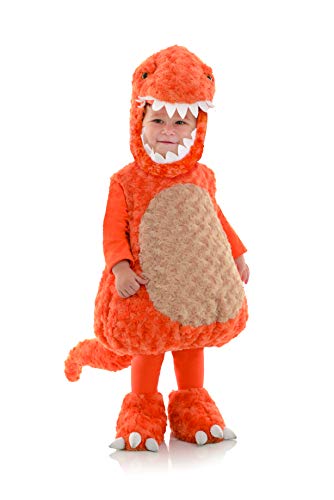 Underwraps Kid's Toddler's T-Rex Belly Babies Costume Childrens Costume, Orange, Extra Small