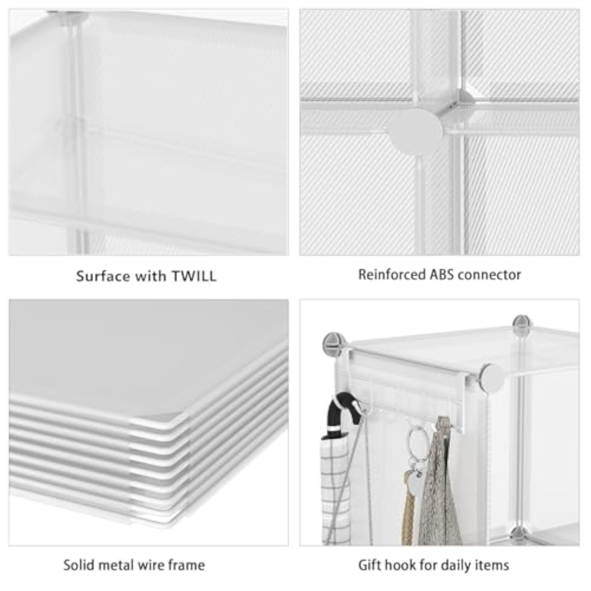 DIY Stackable Plastic Cube Storage Organizer for Bedroom
