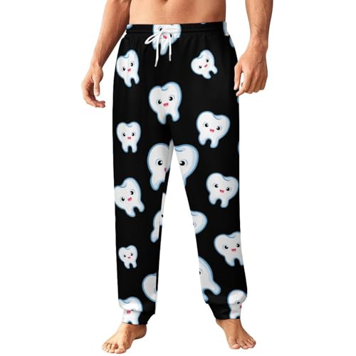 Teeth Dentist Dentistry Dental Mens Athletic Workout Jogger Sweatpants for Men with Pocket and Drawstring S