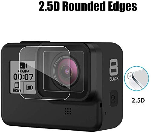 Image of M.G.R.J Tempered Glass Screen Protector for GoPro Hero 8 (Front and Back) (Transparent)