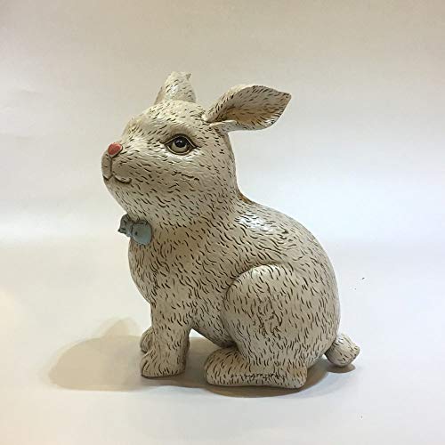 Statue lapin résine pour décoration étagère moderne - 2