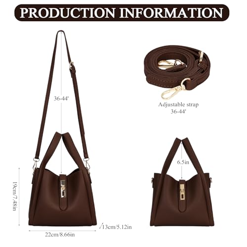 Bucket Bag for Women,Trendy Bucket Crossbody Bag Small Vintage Elegant Tote Bag Women's Shoulder Handbags Cluth Purse4