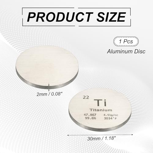Disque en titane 1.2 pouce pour labo et collections - 3