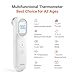 iHealth Infrared Digital Thermometer for Adults and Kids, Baby Thermometer with 3-in-1 Mode & 3-Color Prompt, Fever Alarm & Silent Mode, Forehead & Object Detection, 40 Memory Storages, PT9L, White