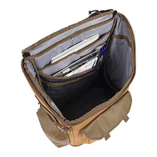 Carhartt 35L Nylon Workday Backpack, Durable Water-Resistant Pack With 15" Laptop Sleeve, Brown, One Size #TOP2