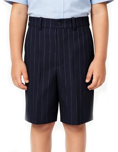 Image of Boy Shorts Kids Stretch School Uniform Clothes Flat Front Dress Casual Shorts with Pockets for Summer