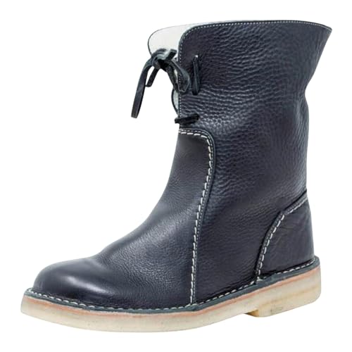 Bottes de neige femmes hautes à talon plat pour rester au chaud tout l'hiver