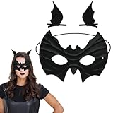 YUYWWAN Accessoires pour Déguisement de Chat, Negro Masque y Serre Tete...