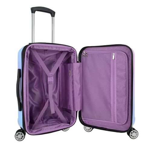 Traveler's Choice Women's Ruma II Expandable Luggage with Spinner Wheels, Twinkle Lilac, 21" Carry-on4