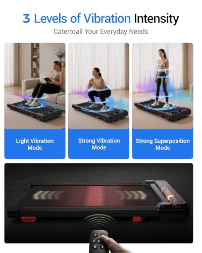 Image of LONTEK 15% Incline Walking Vibration Pad Portable Under Desk Treadmills