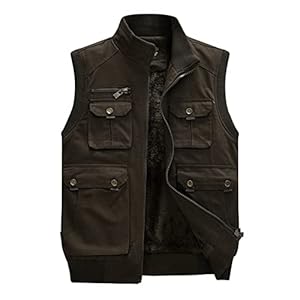 BOTCAM Dezelfde stijl voor mannen en vrouwen, jeansvest voor mannen, mouwloos, slim fit, retro, gescheurd, casual jeansvest, lichte gewatteerde jas, dames, rood