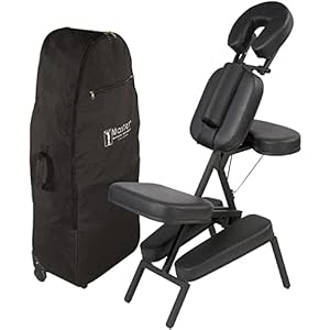 MASTER MASSAGE EQUIPMENT Klappbar Massagestuhl, Schwarz, Advanced