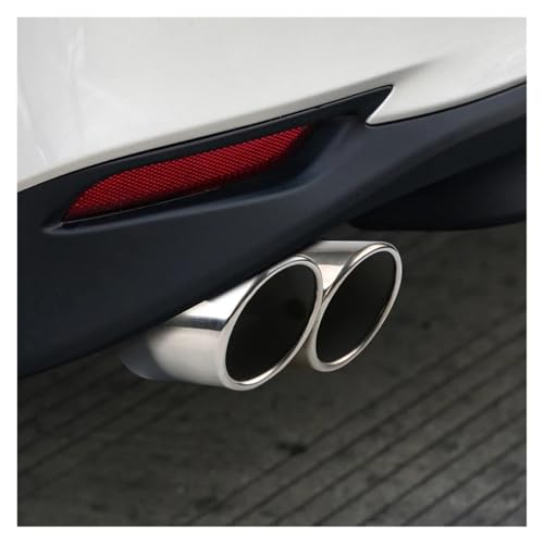 Embout echappement silencieux double sortie en acier inoxydable pour modification de voiture
