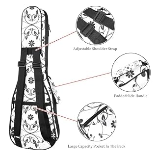 JRHEJTHH Housse imperméable pour ukulélé en tissu Oxford durable et élégant avec sac de rangement Motif abstrait Bleu, Multicolore., 25.9x9x3.1in/66x23x8cm, Moderne - Les Beatles, Paul McCartney, John Lennon, RIngo Starr, George Harrison JRHEJTHH Housse imperméable pour ukulélé en tissu Oxford durable et élégant avec sac de rangement Motif abstrait Bleu, Multicolore., 25.9x9x3.1in/66x23x8cm, Moderne – Image 3