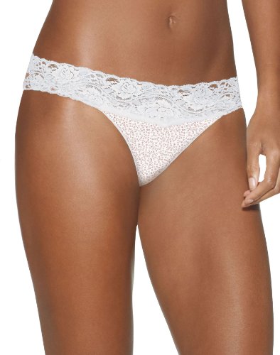 Barely There Womens Invisible Look Lace Waist Bikini Panty