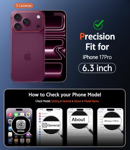 Image of FNTCASE for iPhone 2026 Pro / 17 Pro Case Magnetic with Screen Protector