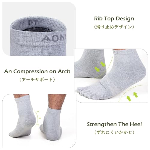 TRIWONDER Toe Socks 5 Finger No Show Athletic Running Low Cut Toesocks for Men and Women3