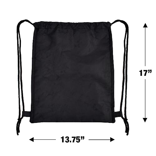 LOGOVISION Gremlins Gizmo Logo Drawstring Backpack Sports Bag Sackpack 17" x 13", Perfect for Gym, Yoga or Practice - Image 4