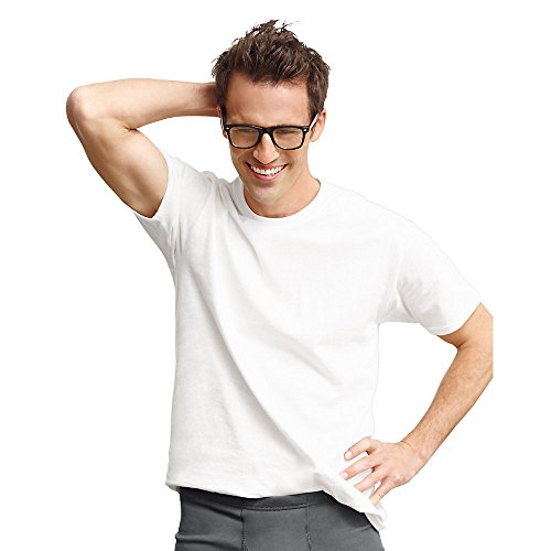 Camiseta Hanes Beefy-T 100% Algodón Blanca Mediana Hanes 5180