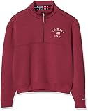  Tommy Hilfiger Tjw Modern Logo Quarter Zip Sudadera, (Purple Vg5), Small para Mujer