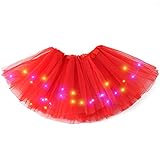 belababy Girl Tutu Skirt, 3 Layered Fluffy Tulle Tutus, Ballet Dance Dress Up with Light for Girls,...