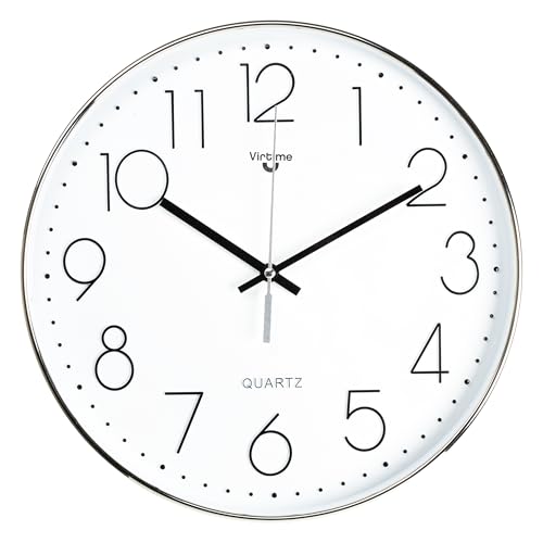 VIRTIME Orologio da parete moderno, Orologio a muro Diametro 35.