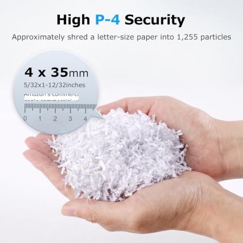 Image of BONSEN 300-Sheet Auto Feed Cross-Cut 2-in-1 Paper Shredder for Office, 60-Mins Heavy Duty Shredder, P-4 High Security, 58dB Super Ouiet,8.2-Gal Pullout Bin, Casters