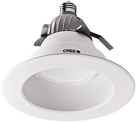 Cree Lighting CR6-625L-40K-12-E26 LED Downlight, 6" Recessed 120V E26 Base 4000K Dimmable - 625 Lumens