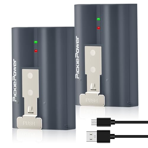 2 Pack for Ring Doorbell Battery, 6040mAh -USB Fast Charging- Rechargeable Ring Batteries for Ring-Video Doorbell 2/3/3plus/4, Stick Up Cam, Spotlight Cam,Peephole Cam Camera Indoor Outdoor