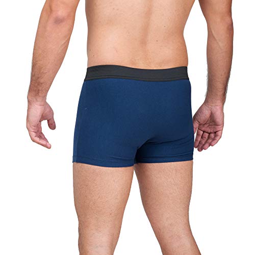 Kit Com 8 Cuecas Boxer Cotton Confort Masculina Part.B (Branco/Preto/Cinza/Azul, G)