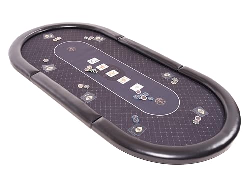 Riverboat Elite Pokertischplatte (Pokertisch) aus Speed Cloth, 201 &times; 100 cm, faltbar, durchgehende Spielfl&auml;che ohne Falz