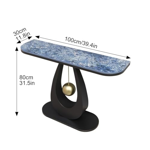 Mesa de consola para sofá moderna que optimiza pasillos estrechos 2