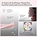 IFAE Red Light Therapy Mask for Face and Neck, 7 Colors Led Face Mask Light Therapy with Eye Protection and Remote, Rechargeable Ergonomic Design for True Anti-Wrinkles Skincare at Home (Pink)