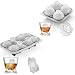 ACOOKEE French Bulldog Ice Cube Mold, Large Soccer Ball Ice Cube Tray for Whiskey,Cocktail,Bourbon, Cute Novelty French Bulldog Gifts for Decor, BPA Free
