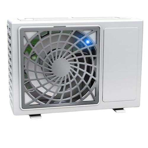 Image of Spiaty Air Conditioner USB Rechargeable Handheld Mini Fan Outdoor Portable Small Electric Fan, White