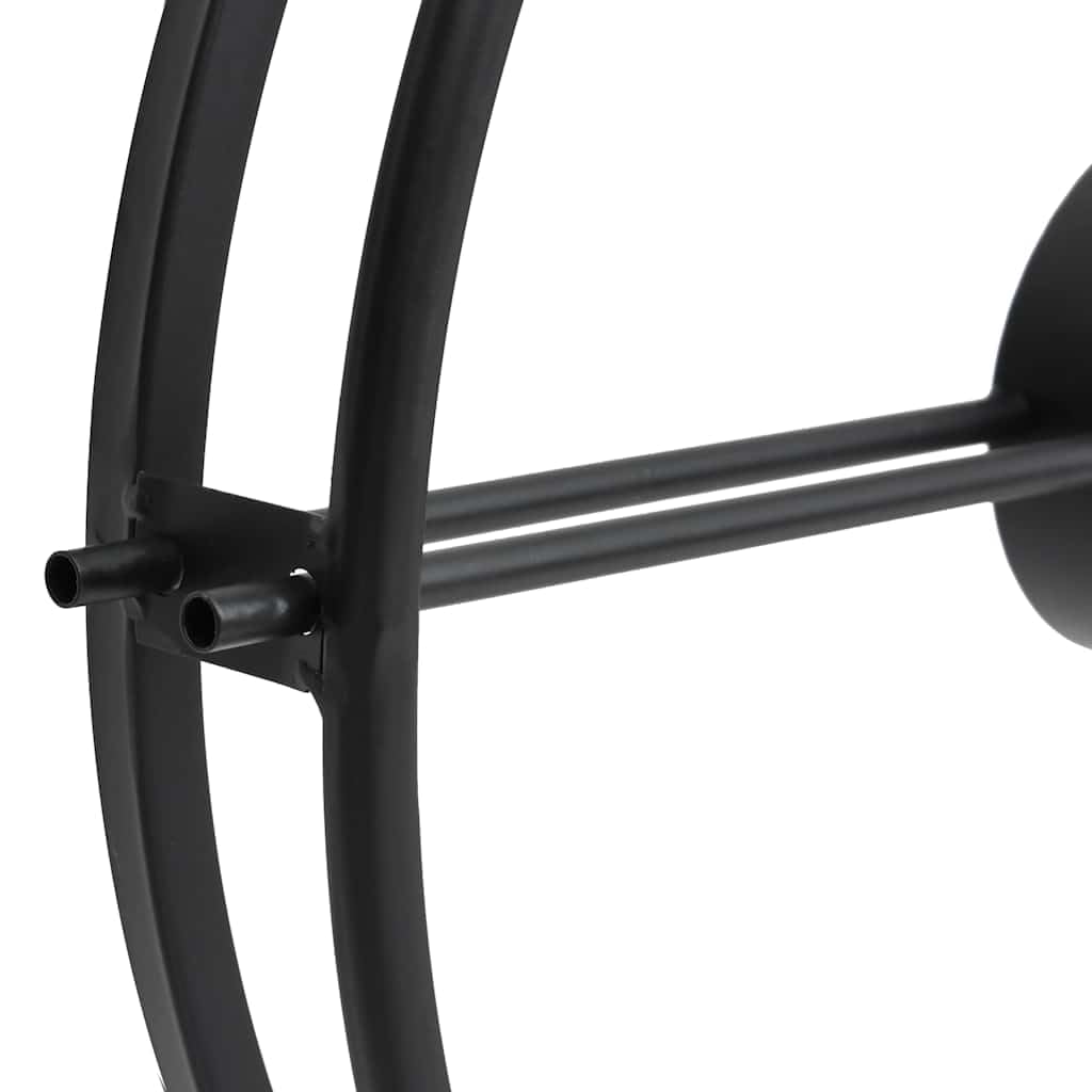 Orologio da parete nero in ferro, diametro 52 cm, funzionamento a batteria con lancette scorrevoli, quadrante analogico, silenzioso, per soggiorno, ufficio, cucina, design industriale moderno