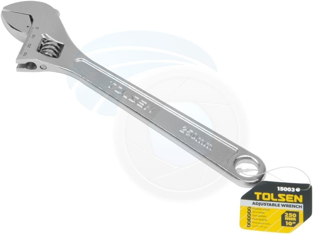 10inch 250mm Universal Adjustable Jaw Steel Wrench Measurement Scale