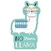 No Drama Llama Sticker Decal 4" Cute Llama Vinyl Decal Waterproof Sticker no probllama Perfect for Laptop Waterbottle Phone etc..