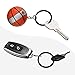 30 Pieces Round Flat Key Rings Chain Small Metal Split Ring for Home Car Keys Organization(Black,3/4 Inch, 1 Inch and 1.25 Inch)