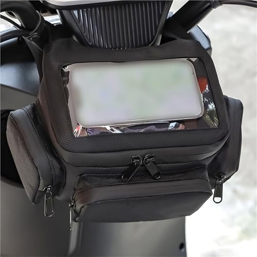 Bolsa frontal impermeable y táctil para manillar de moto BMW 2