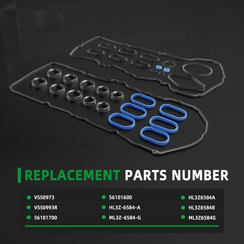 Image of Valve Cover Gasket Set VS50993R for Ford Expedition 2018-2022, for Ford F-150 2017-2020, for Lincoln Navigator 2018-2023, 3.5L V6 Gas DOHC, VS50973, 56101700, 31PCS