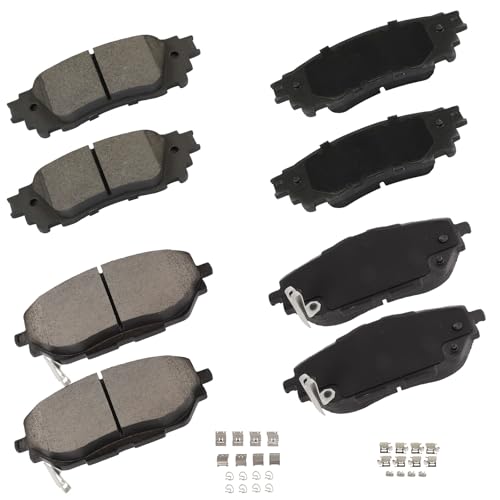 Image of CCIYU Front Rear D1805 D2065 Brake Pads Fit For 2018-2022 For Toyota For C-HR, Disc Brake Pad Set 8PCS